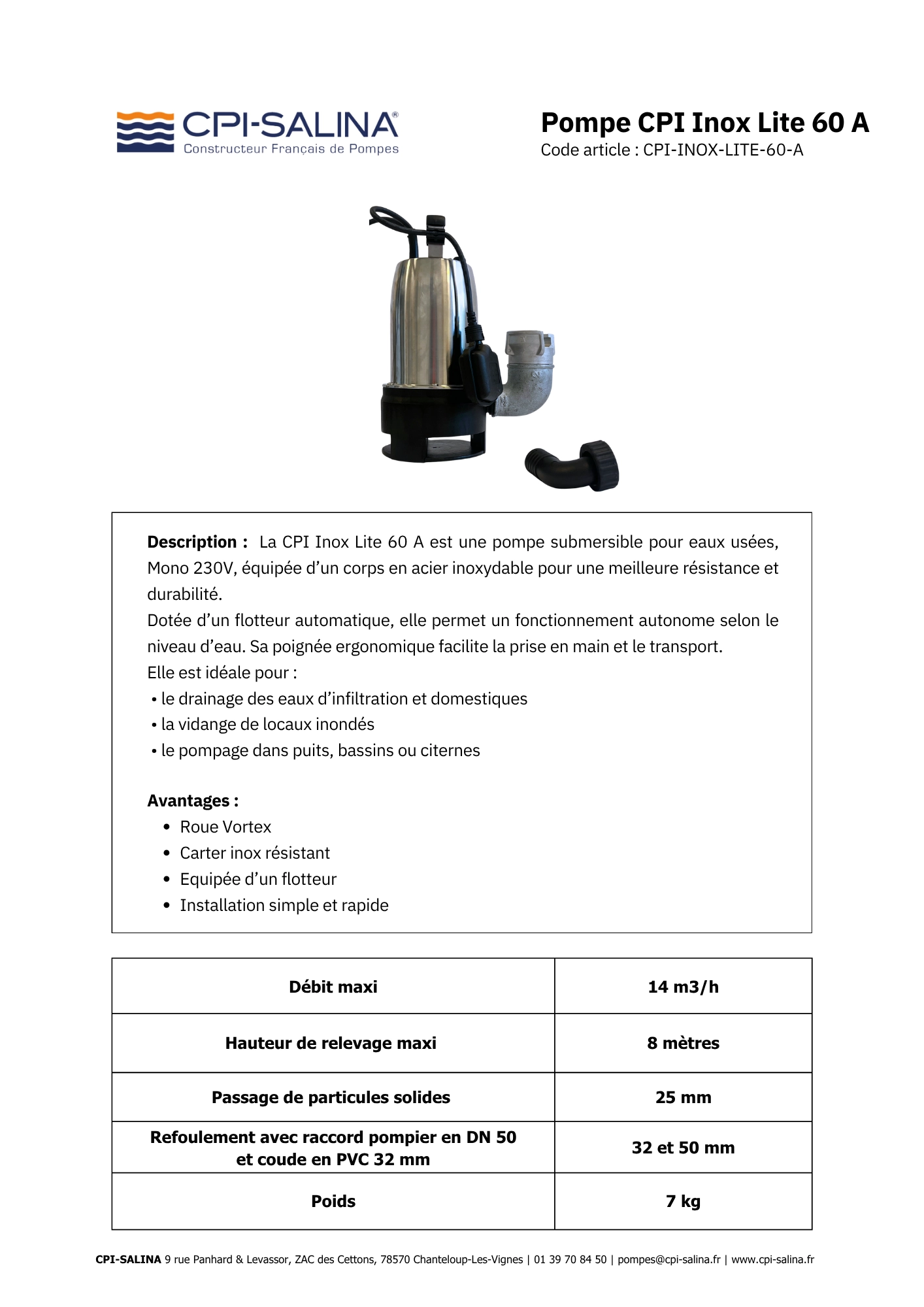 CPI Inox Lite 60 A